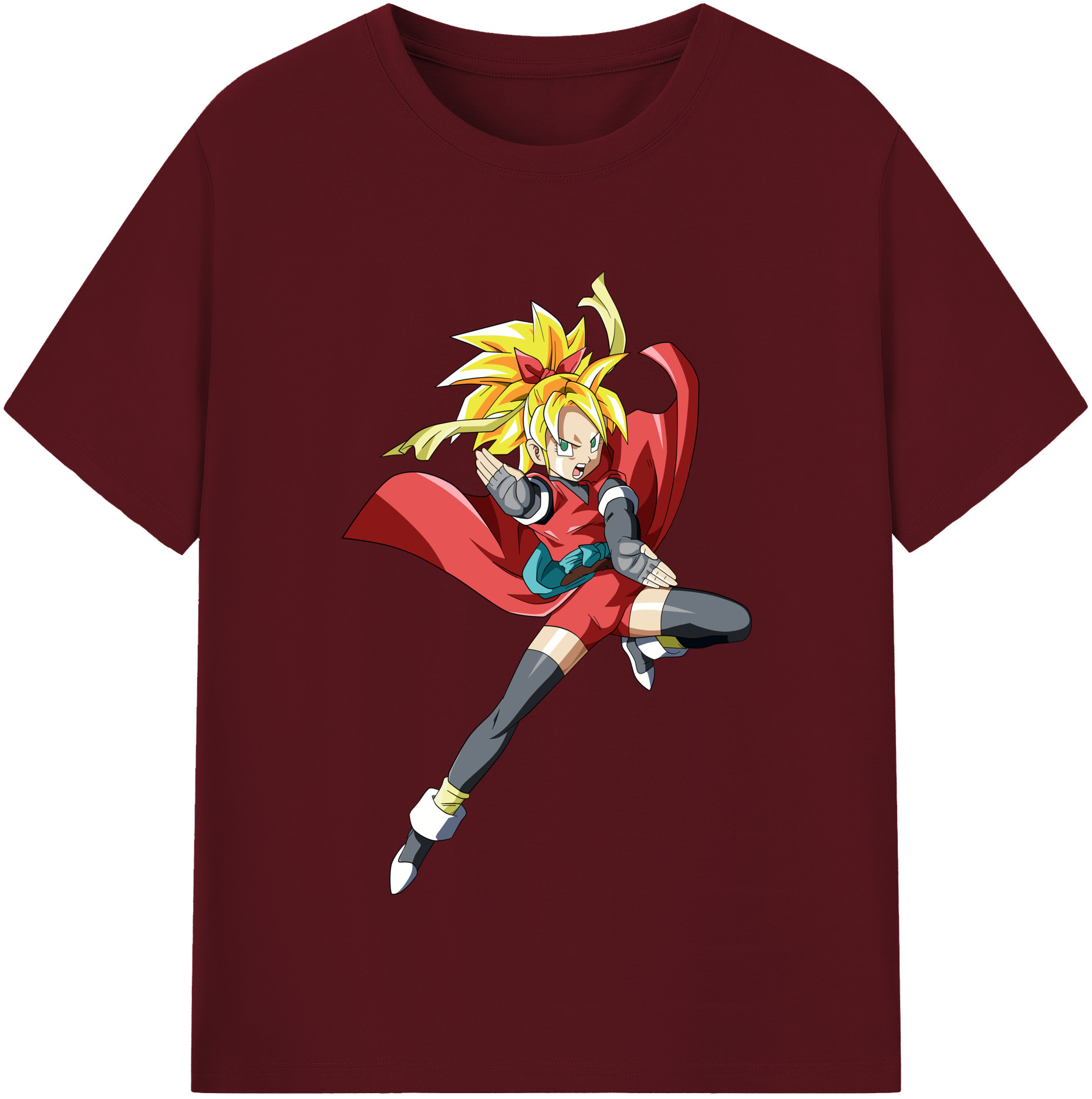 （画像用） ドラゴンボール カリフラ DRAGON BALL Caulifla 綿100％半袖Tシャツ（フロントプリント）